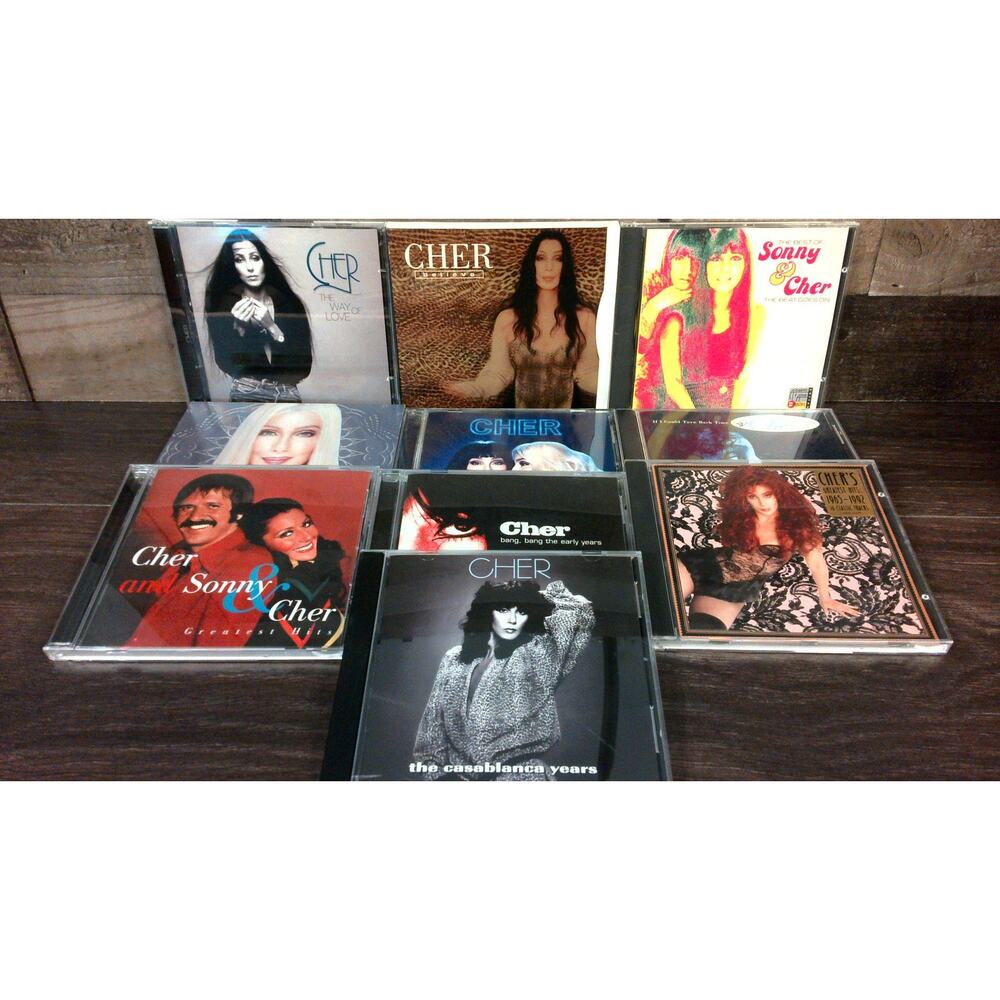 Cher CD Lot of 10 Greatest Hits Believe Bang Bang Dancing Queen